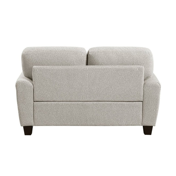 English Elm Love Seat Chenille Upholstered Loveseat with Pocket Coil Support for Modern Living Gray 62.5 x 37 x 37.5 B011P574459