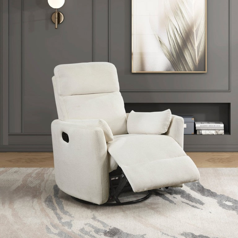 English Elm Reclining Wall Hugger Chair Microfiber Pocket Coil Foam Seat Modern Living Room Beige 35 L x 38 W x 40.5 H B011P574471