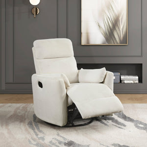English Elm Reclining Wall Hugger Chair Microfiber Pocket Coil Foam Seat Modern Living Room Beige 35 L x 38 W x 40.5 H B011P574471