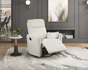 English Elm Reclining Wall Hugger Chair Microfiber Pocket Coil Foam Seat Modern Living Room Beige 35 L x 38 W x 40.5 H B011P574471