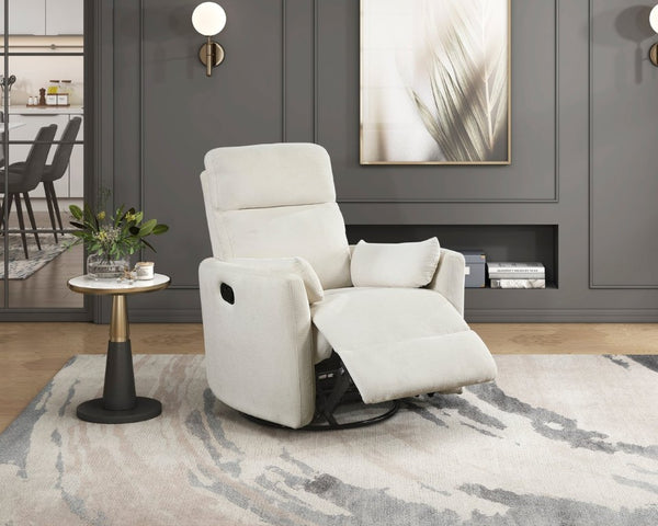 English Elm Reclining Wall Hugger Chair Microfiber Pocket Coil Foam Seat Modern Living Room Beige 35 L x 38 W x 40.5 H B011P574471
