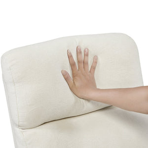 English Elm Reclining Wall Hugger Chair Microfiber Pocket Coil Foam Seat Modern Living Room Beige 35 L x 38 W x 40.5 H B011P574471