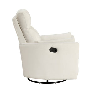 English Elm Reclining Wall Hugger Chair Microfiber Pocket Coil Foam Seat Modern Living Room Beige 35 L x 38 W x 40.5 H B011P574471