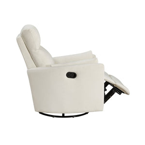 English Elm Reclining Wall Hugger Chair Microfiber Pocket Coil Foam Seat Modern Living Room Beige 35 L x 38 W x 40.5 H B011P574471