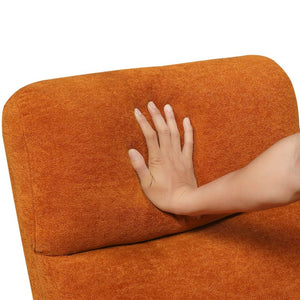 English Elm Luxurious Swivel Glider Recliner with Pocket Coil Support and Microfiber Upholstery Orange B011P574473