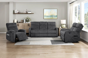 English Elm Reclining Wall Hugger Chair Microfiber Pocket Coil Foam Seat Modern Living Room Dark Gray 29 L x 38 W x 39.5 H B011P574479