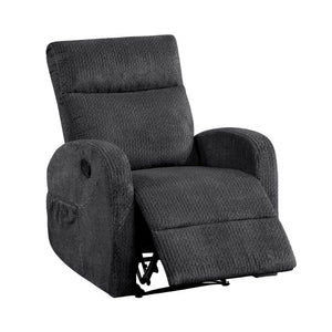 English Elm Reclining Wall Hugger Chair Microfiber Pocket Coil Foam Seat Modern Living Room Dark Gray 29 L x 38 W x 39.5 H B011P574479