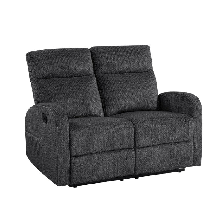 English Elm Double Reclining Loveseat Wall Hugger Microfiber Pocket Coil Foam Modern Seating B011P574481