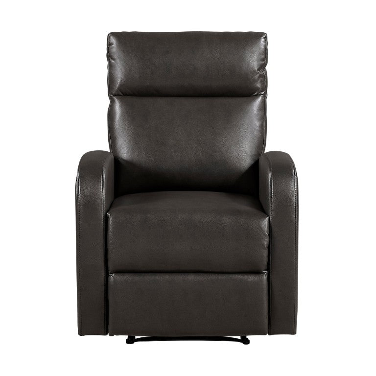 English Elm Reclining Wall Hugger Chair Faux Leather Pocket Coil Foam Seat Modern Living Room B011P574493
