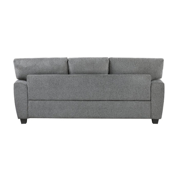 English Elm Sofa Three Seat Chenille Upholstered with Nailhead Trim and Pocket Coil Support B011P575202