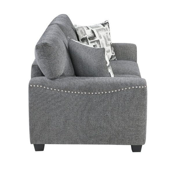 English Elm Love Seat Chenille Upholstered Two Sofa with Pocket Coil Support for Modern Rooms 65 x 38.5 x 37 inches B011P575203
