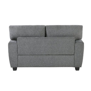 English Elm Love Seat Chenille Upholstered Two Sofa with Pocket Coil Support for Modern Rooms 65 x 38.5 x 37 inches B011P575203