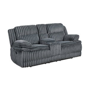 English Elm Double Reclining Loveseat with Corduroy Upholstery Center Console and Cup Holders B011P575210