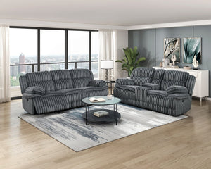English Elm Double Reclining Loveseat with Corduroy Upholstery Center Console and Cup Holders B011P575210