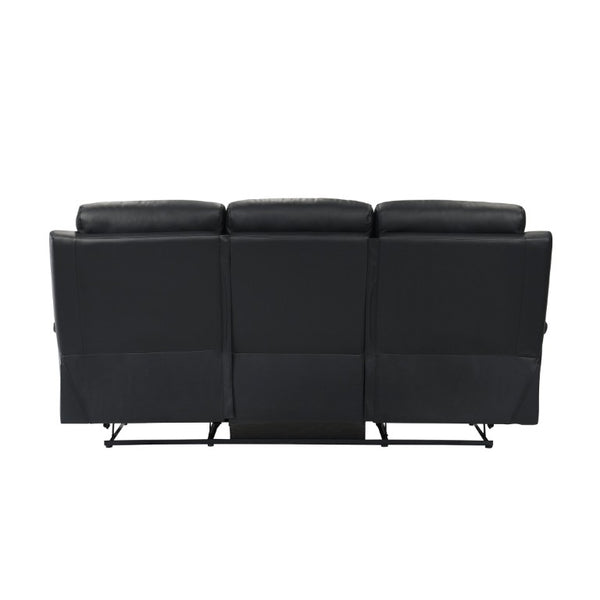 English Elm Double Reclining Sofa Top Grain Leather High Back Lounge for Home Theater B011P575213