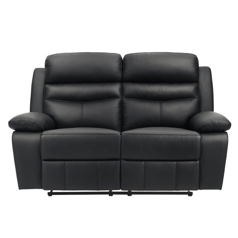 English Elm Double Reclining Loveseat Top Grain Leather High Back Two Seat Home Theater Sofa B011P575214