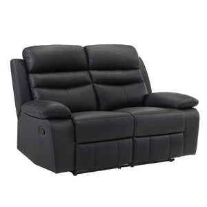English Elm Double Reclining Loveseat Top Grain Leather High Back Two Seat Home Theater Sofa B011P575214