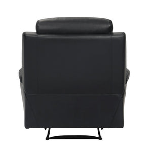 English Elm Reclining Top Grain Leather Lounge Chair with Pocket Coil Support for Home Theater B011P575215