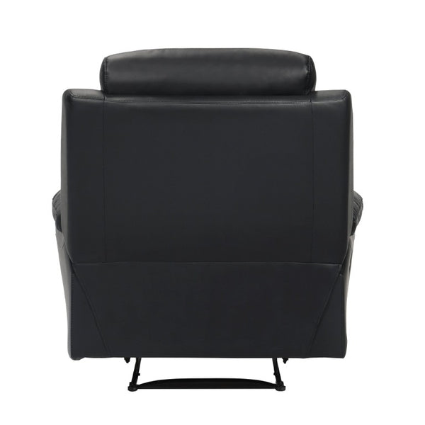 English Elm Reclining Top Grain Leather Lounge Chair with Pocket Coil Support for Home Theater B011P575215