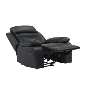 English Elm Reclining Top Grain Leather Lounge Chair with Pocket Coil Support for Home Theater B011P575215