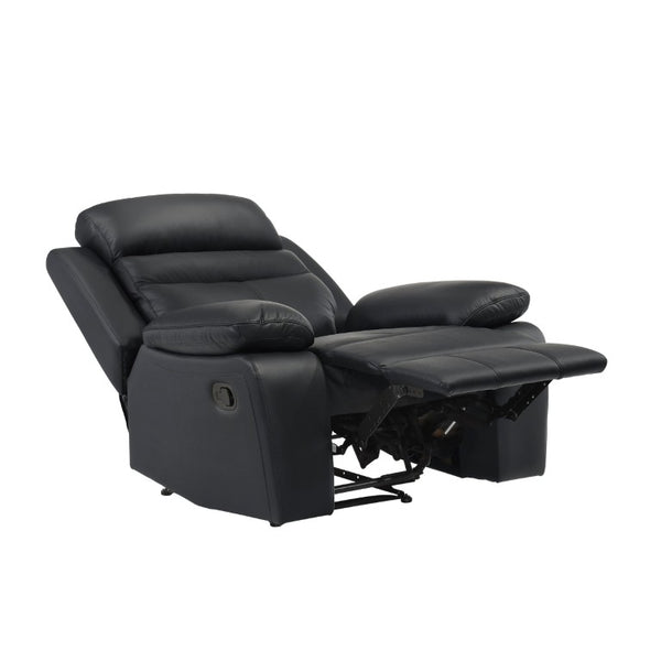 English Elm Reclining Top Grain Leather Lounge Chair with Pocket Coil Support for Home Theater B011P575215