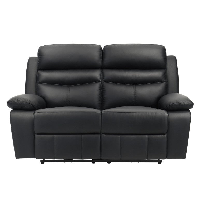English Elm Power Reclining Loveseat Top Grain Leather Dual Controls USB Ports Media Room B011P575258