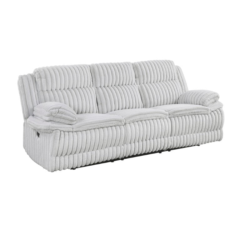 English Elm Double Reclining Sofa Ribbed Corduroy Upholstered with Pocket Coil Cushions for Living Rooms B011P575260