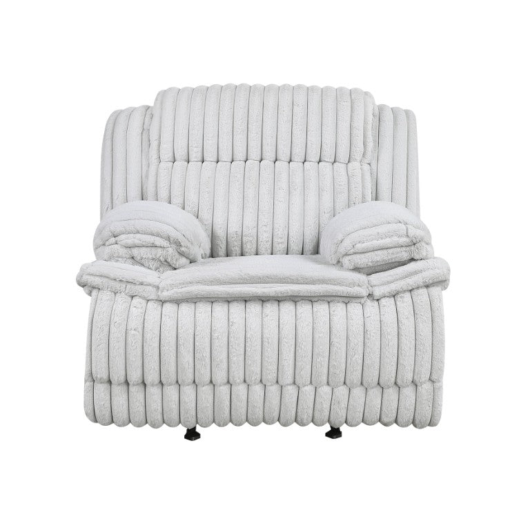 English Elm Glider Recliner Oversized Corduroy Nursery Chair with Pocket Coil Cushioning Support B011P575262