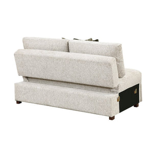 English Elm Modern Glam California King Bed Bouclé Shell Arch Headboard with LED Ambient Lighting Sage 62 L x 38.5 W x 36 H Microfiber B011P575277