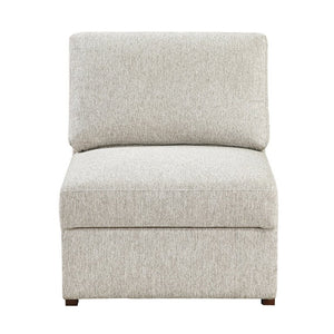 English Elm Armless Modular Sectional Chair with Pocket Coil Support and Microfiber Upholstery B011P575929