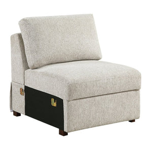 English Elm Armless Modular Sectional Chair with Pocket Coil Support and Microfiber Upholstery B011P575929