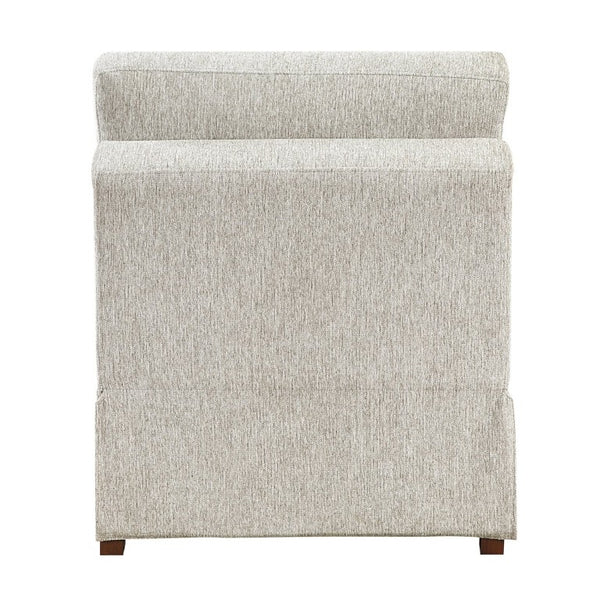 English Elm Armless Modular Sectional Chair with Pocket Coil Support and Microfiber Upholstery B011P575929