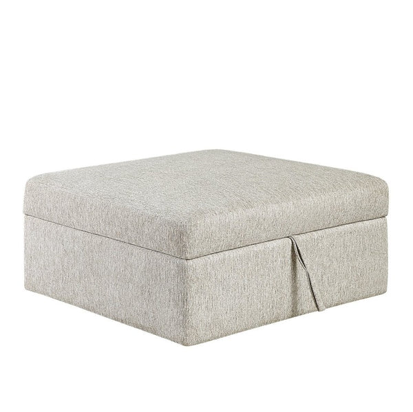 English Elm Storage Cube with Rolling Casters Microfiber Upholstered Living Room Seating Chest Sage Storage with Casters 41 x 41 x 20.5 inches B011P575931