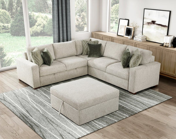 English Elm Storage Cube with Rolling Casters Microfiber Upholstered Living Room Seating Chest Sage Storage with Casters 41 x 41 x 20.5 inches B011P575931
