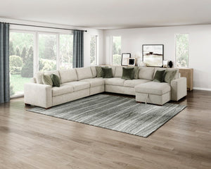 English Elm Convertible Armless Chaise with Hidden Storage Microfiber Upholstery Sleeper Lounge B011P575932