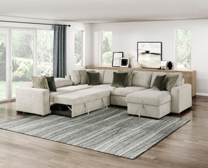 English Elm Convertible Armless Chaise with Hidden Storage Microfiber Upholstery Sleeper Lounge B011P575932