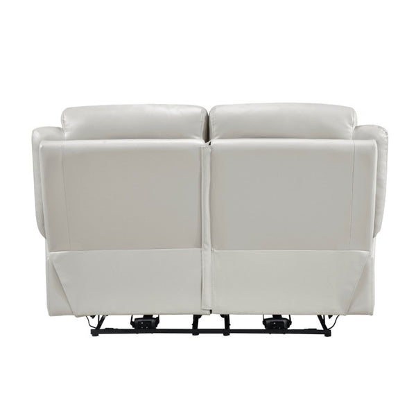 English Elm Power Reclining Top Grain Leather Loveseat with USB Ports for Home Theater B011P575934