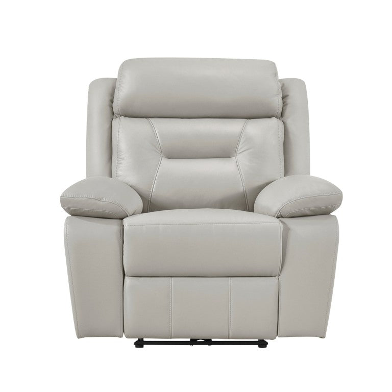 English Elm Power Recliner Chair with Top Grain Leather Seating Pocket Coil Cushioning and USB Ports B011P575935
