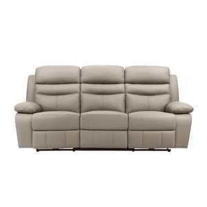 English Elm Sofa Mid-Century Velvet Upholstered with Walnut Legs and Pocket Coil Cushion Support Beige Grey Leather 86.5 L x 37.5 W x 40.5 H B011P575939