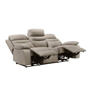 English Elm Sofa Mid-Century Velvet Upholstered with Walnut Legs and Pocket Coil Cushion Support Beige Grey Leather 86.5 L x 37.5 W x 40.5 H B011P575939