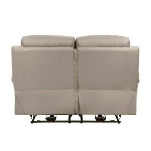 English Elm Power Reclining Loveseat Top Grain Leather Upholstered with USB Ports Modern Living Room B011P575940