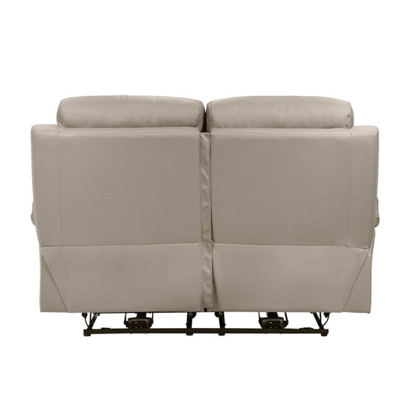 English Elm Power Reclining Loveseat Top Grain Leather Upholstered with USB Ports Modern Living Room B011P575940