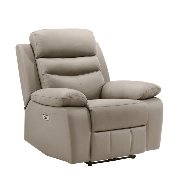English Elm Power Reclining Chair Top Grain Leather Contemporary Living Room Lounge Seat B011P575941