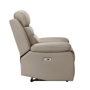 English Elm Power Reclining Chair Top Grain Leather Contemporary Living Room Lounge Seat B011P575941