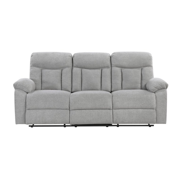English Elm Double Reclining Sofa Plush Chenille Upholstery Triple Seat Living Room Lounge B011P575942