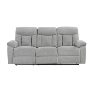English Elm Double Reclining Sofa Plush Chenille Upholstery Triple Seat Living Room Lounge B011P575942