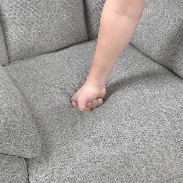 English Elm Rocker Recliner with Chenille Upholstery Pocket Coil Support for Nursery or Living Room B011P575944
