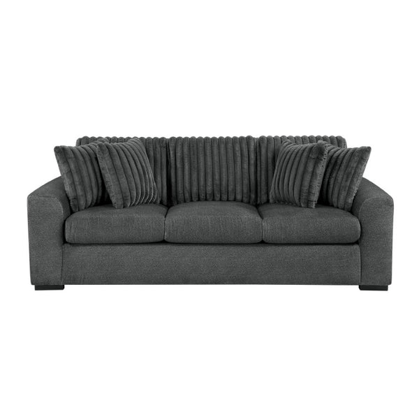 English Elm Double Reclining Three Seat Sofa with Microfiber Corduroy Upholstery for Living Rooms B011P575948