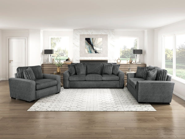 English Elm Double Reclining Three Seat Sofa with Microfiber Corduroy Upholstery for Living Rooms B011P575948