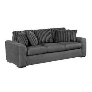 English Elm Double Reclining Three Seat Sofa with Microfiber Corduroy Upholstery for Living Rooms B011P575948